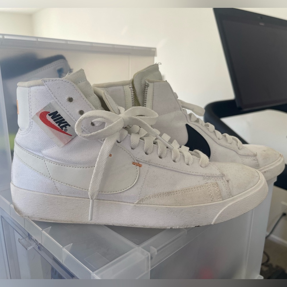 Nike Blazer mid rebel summit white - women’s 7.5